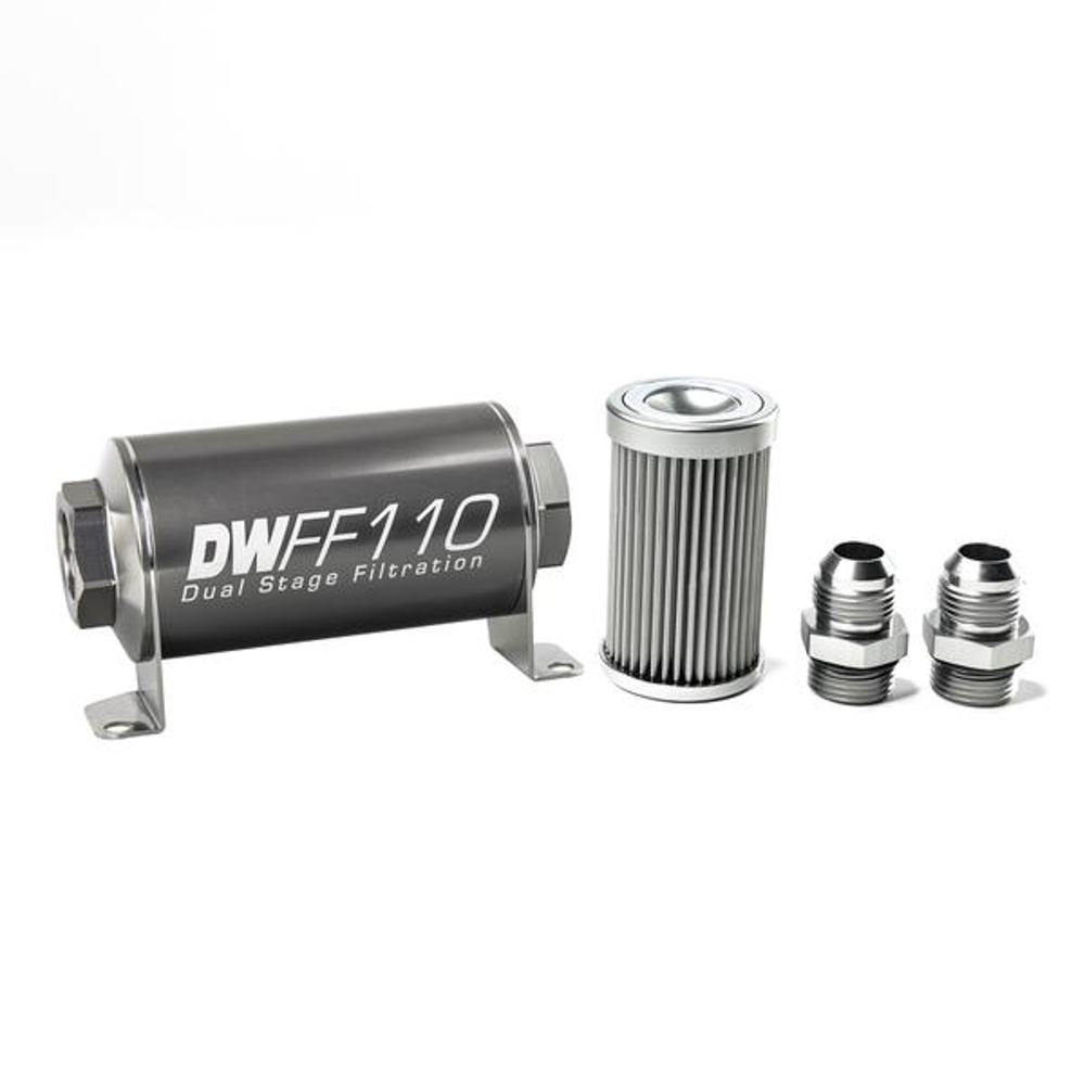 [DWK8-03-110-010K-10] Deatschwerks - In-Line Fuel Filter Kit 10an 10-Micron