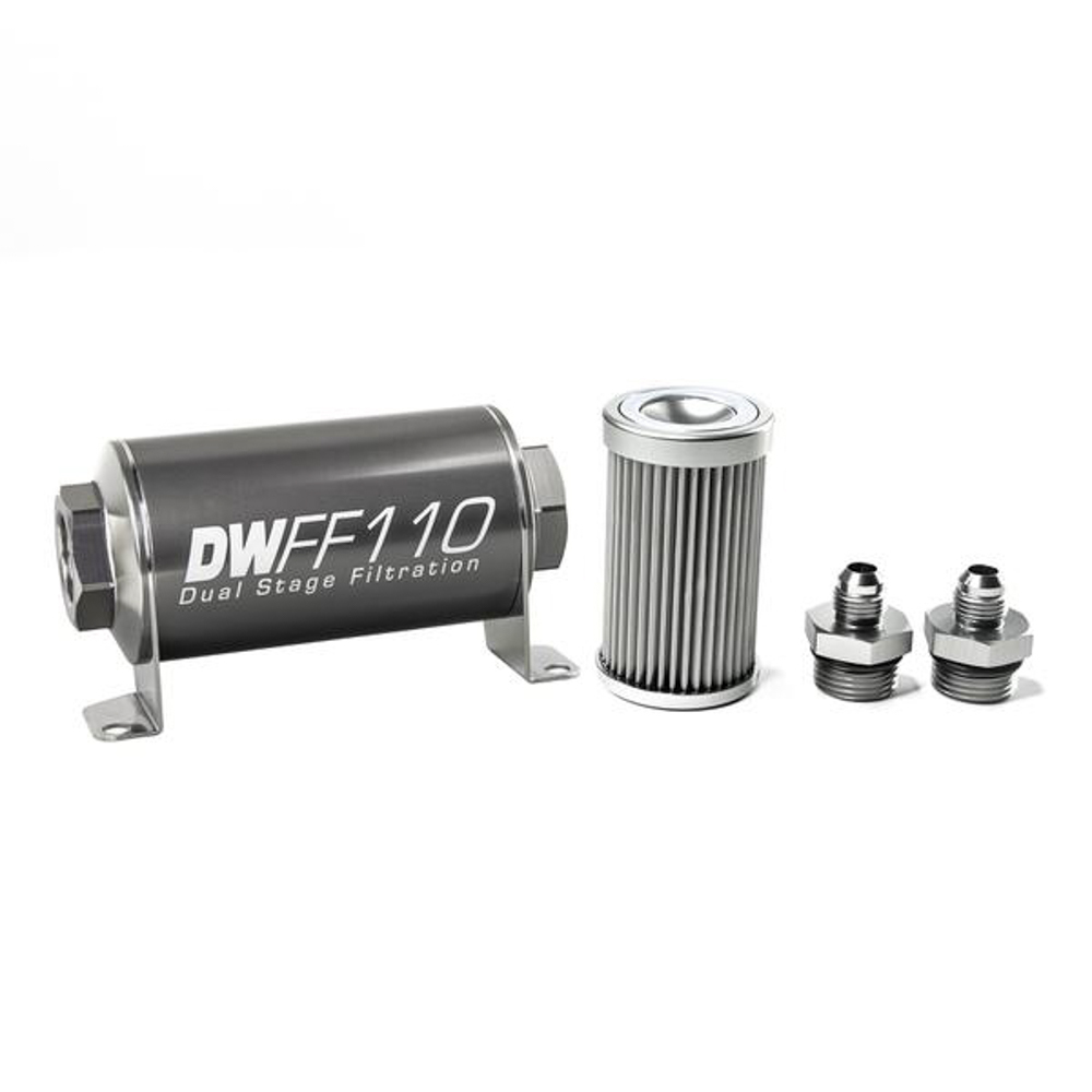 [DWK8-03-110-010K-6] Deatschwerks - In-Line Fuel Filter Kit 6an 10-Micron