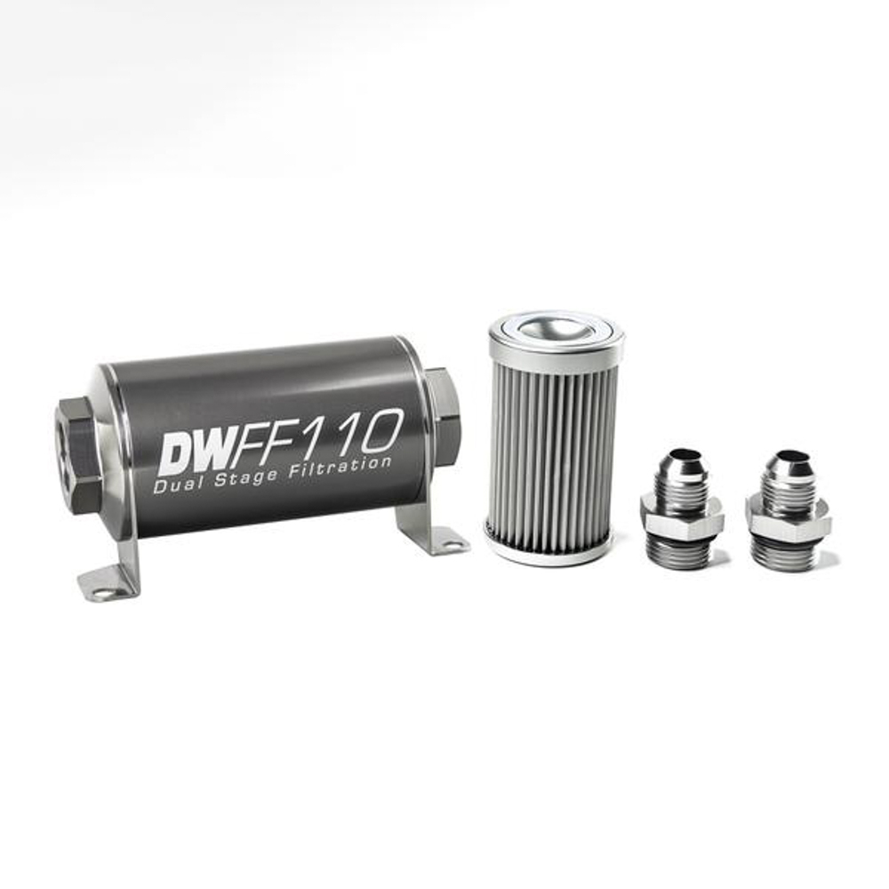[DWK8-03-110-010K-8] Deatschwerks - In-Line Fuel Filter Kit 8an 10-Micron