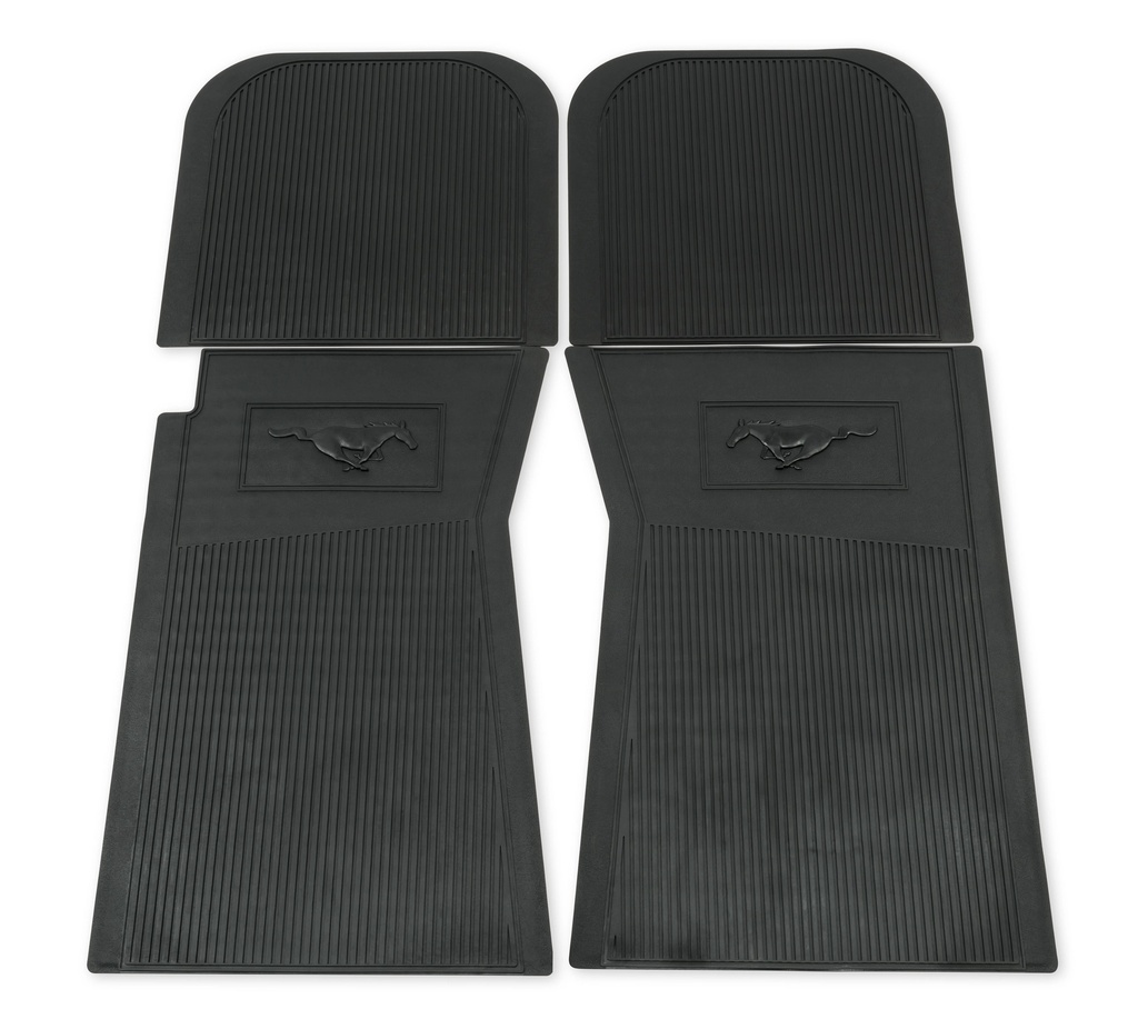 [DRAC5ZZ-6513086-BK] Drake Automotive Group - 65-66 Mustang Pony Floor Mats Black