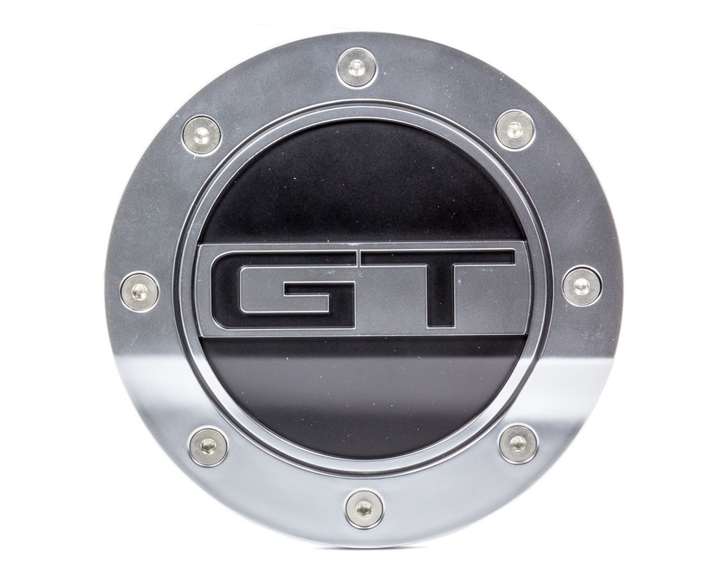 Drake Automotive Group - Fuel Door GT Silver/Blk 15- Mustang
