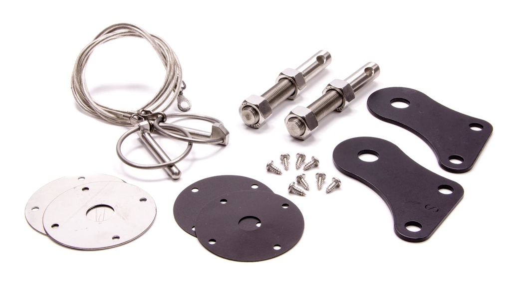 [DRAS1MS-16892-SSK] Drake Automotive Group - Hood Pin Kit Stainless 05-09 Mustang