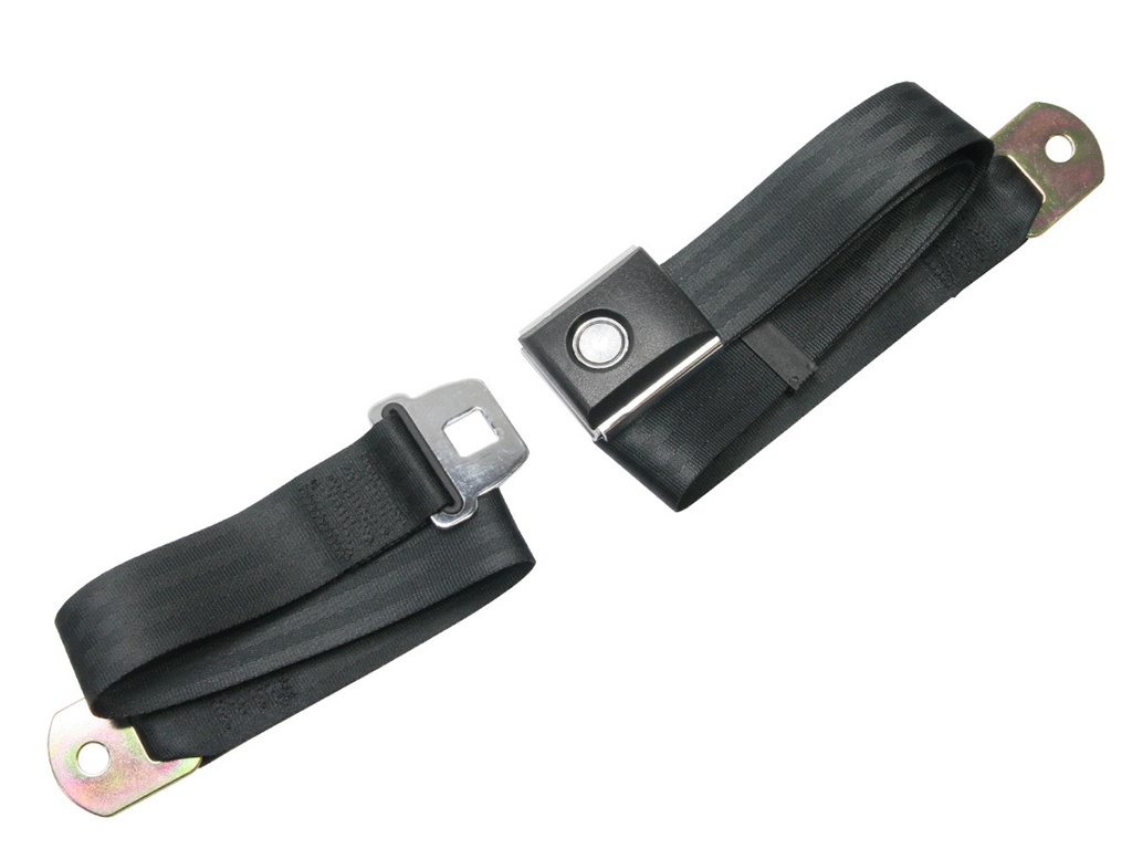 Drake Automotive Group - 67-73 Mustang Seat Belts 2 Point Push Button