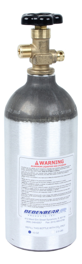 [DEDAB25V] Dedenbear - 2.5lb. Co2 Bottle W/Valve