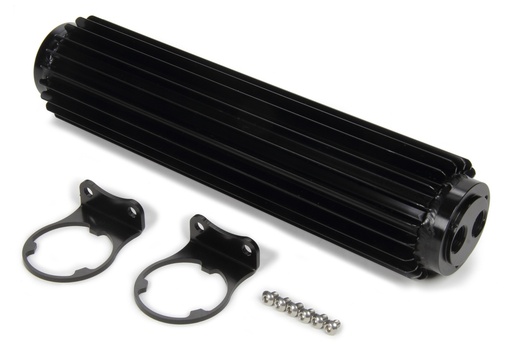 [DER13280] Derale - Dual-Pass Heat Sink Cooler 12in Black Anodized