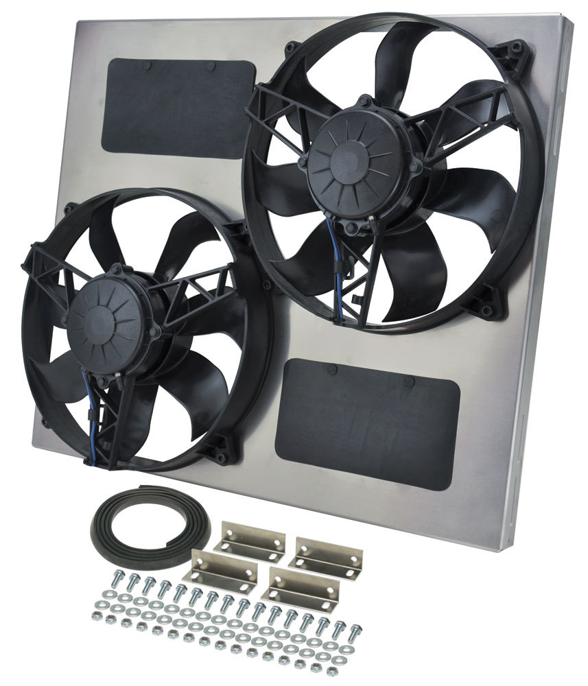 [DER16830] Derale - Dual Rad Fan W/Alum Shroud Assembly