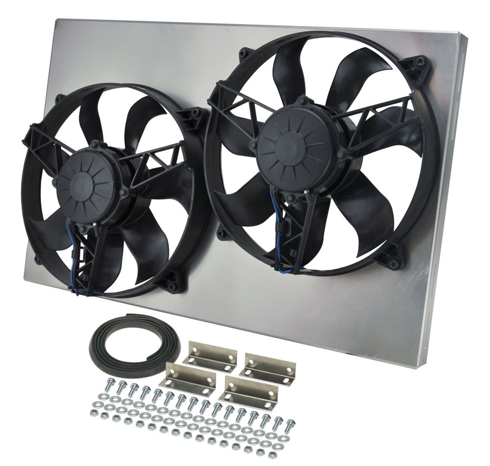 [DER16831] Derale - Dual RAD Fan W/Alum Shroud Assembly