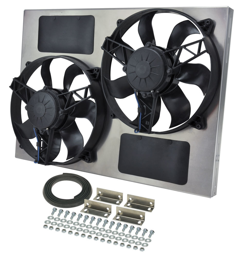 [DER16833] Derale - Dual RAD Fan w/Alum Shroud Assembly