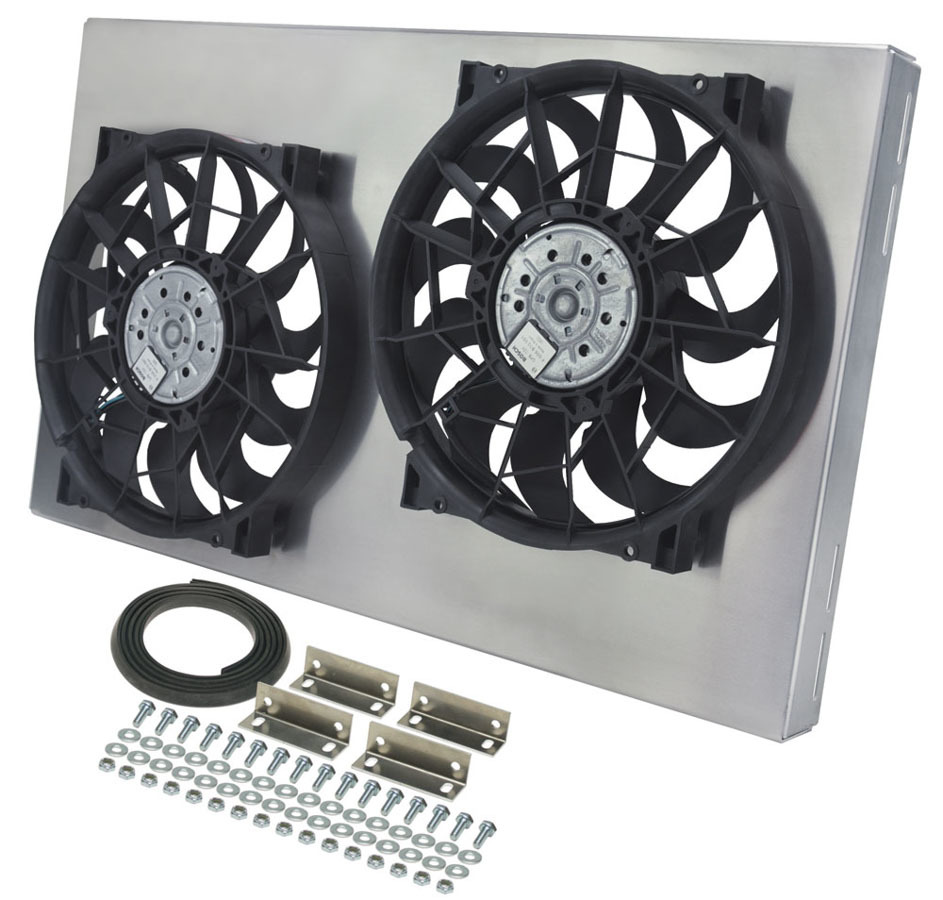 [DER16838] Derale - Dual RAD Fan W/Alum Shroud Assembly