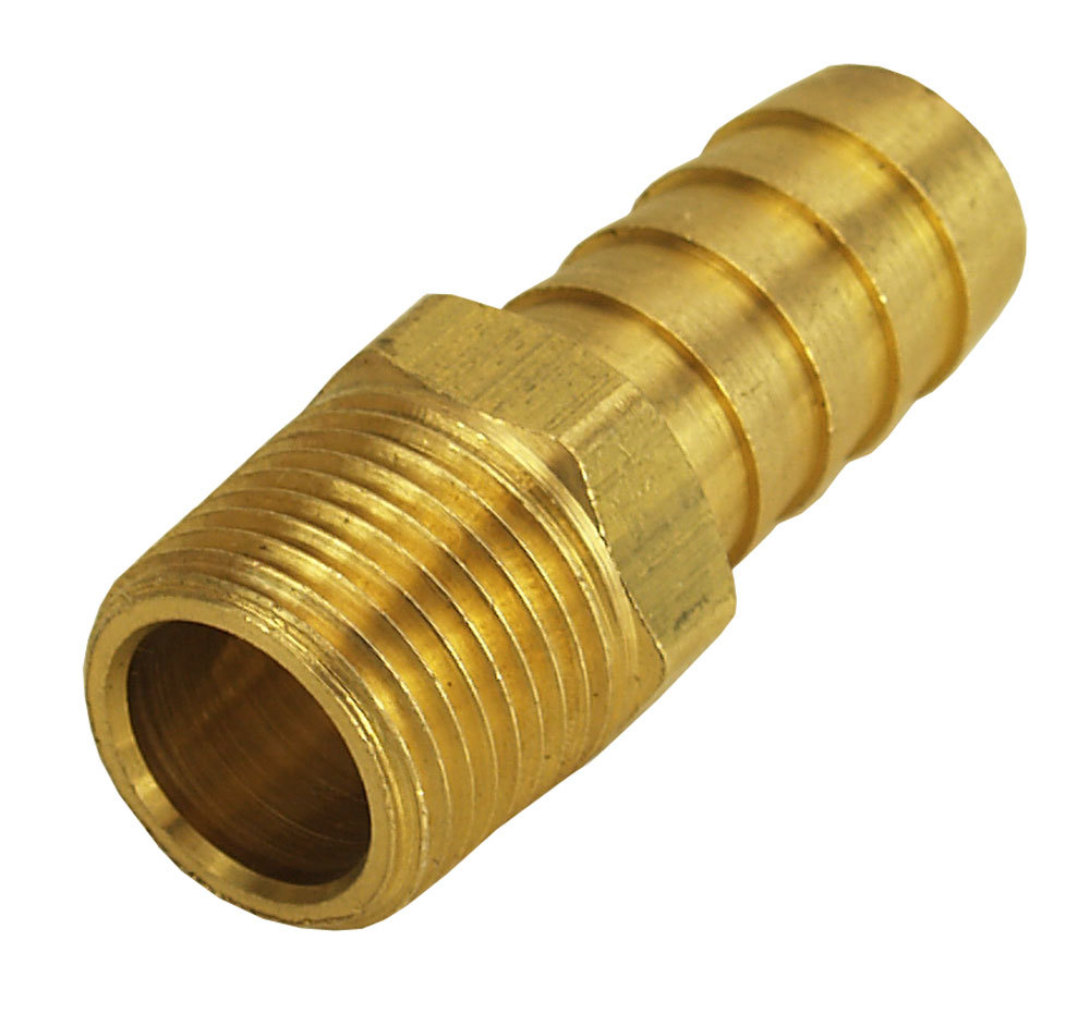 [DER98102] Derale - Straight Hose Barb Fitting 3/8 NPT M x 1/2 Barb