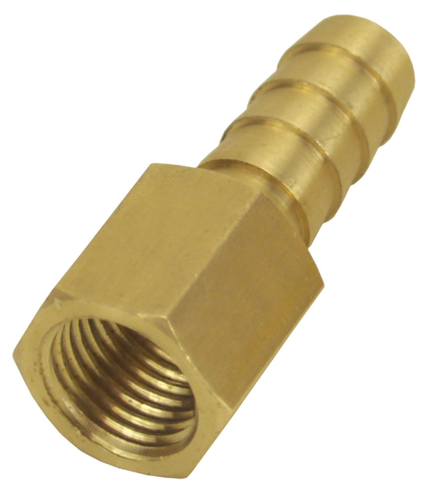 [DER98104] Derale - Straight Hose Barb Fitting 1/4 NPT F X 3/8 Barb