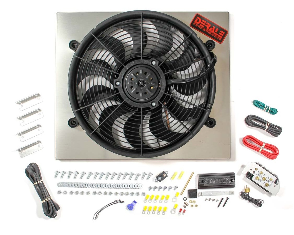 [DER66821] Derale - PWM Single Rad Fan/ Aluminum Shroud Assembly