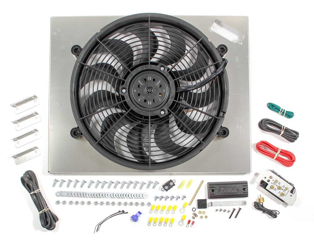 [DER66822] Derale - PWM Single Rad Fan/ Aluminum Shroud Assembly