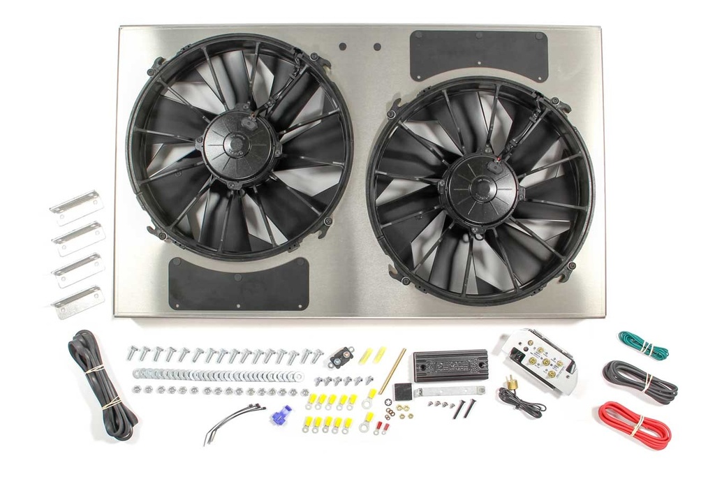 [DER66838] Derale - Pwm Dual Rad Fan/ Aluminum Shroud Assembly