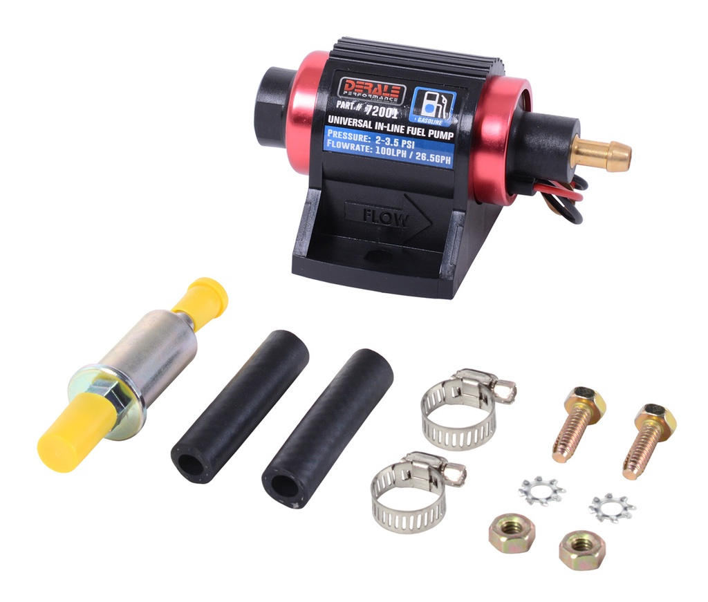 [DER72001] Derale - In-Line Fuel Pump 100LPH Gasoline