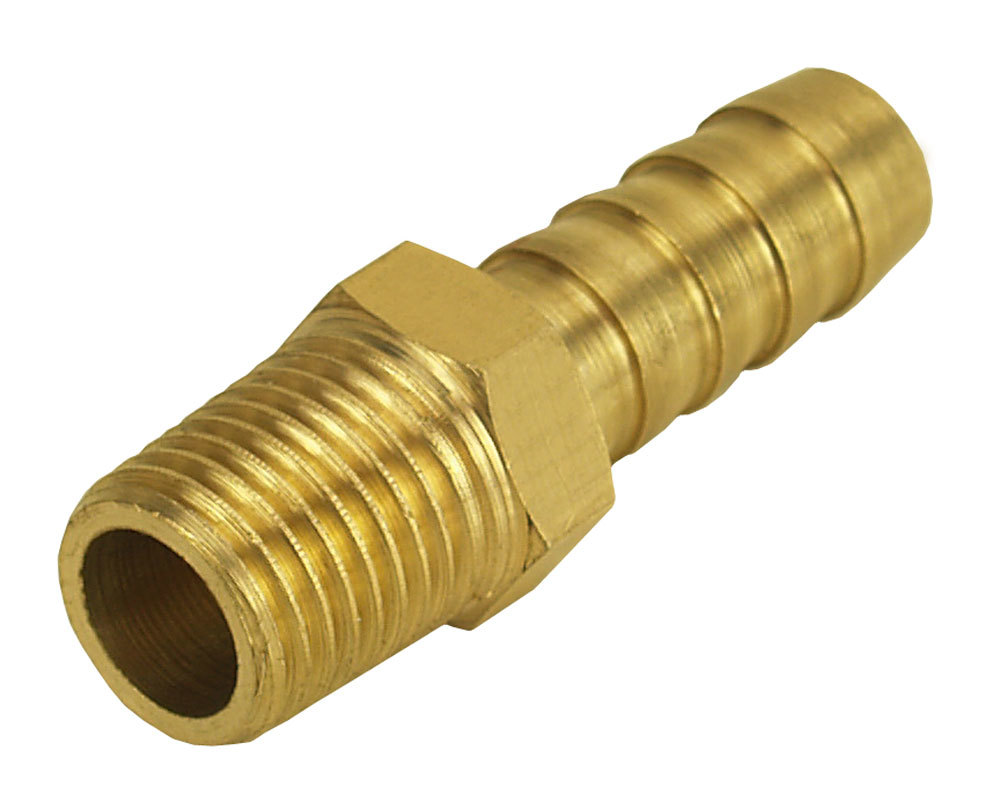[DER98100] Derale - Straight Hose Barb Fitting 1/4 NPT M x 3/8 Barb