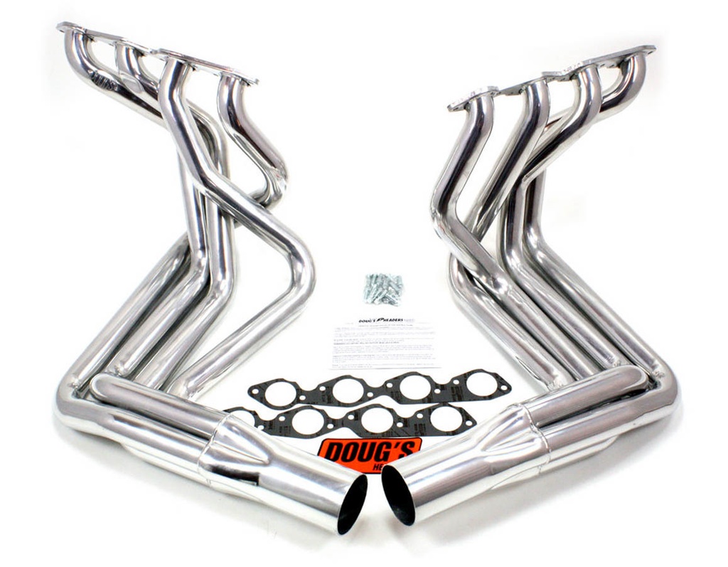 [DGHD381] Dougs Headers - BBC Side Mount Headers - Silver - 63-82 Vette