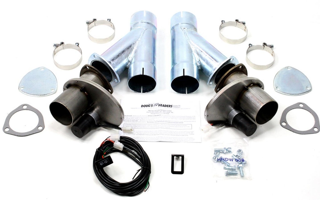 [DGHDEC300AK] Dougs Headers - Electric Exhaust Cut-Outs - 3.00 (Pair)
