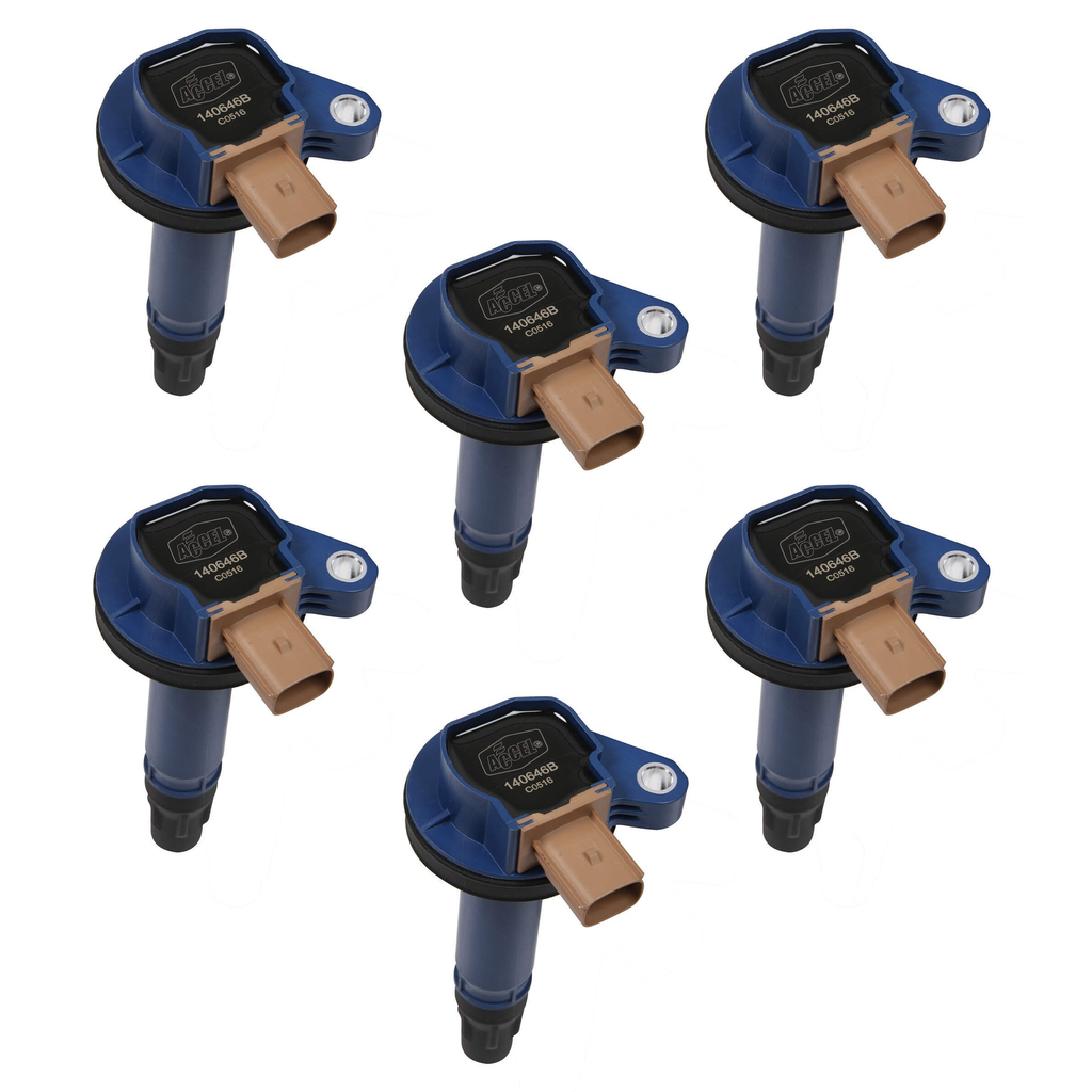 [ACL140646B-6] Accel - Coil - Ford 3.5L V6 EcoBoost 6pk - Blue
