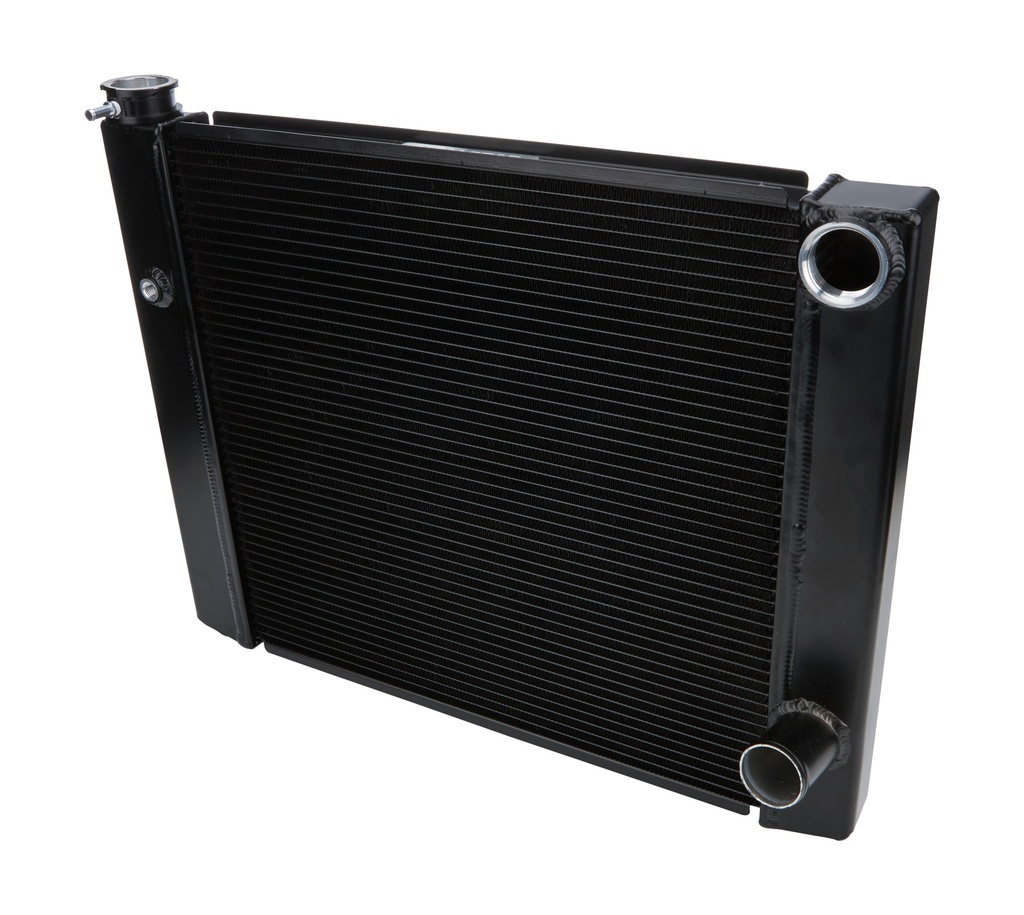 Allstar Performance - Dual Pass Radiator 19x24 1 Row Lightweight Black