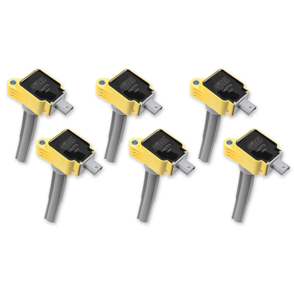 [ACL140773-6] Accel - Coil - Ford 2.7L V6 EcoBoost 6pk - Yellow