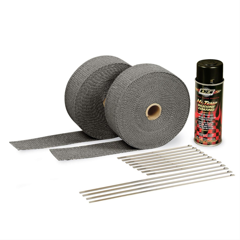 [DSN10110] Design Engineering - 2in Exhaust Wrap Kit Blk W/Blk Silicone Coating