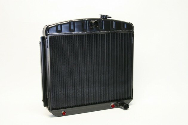 [DEW32-1239013A] Dewitts Radiator - Radiator 55-57 Chevy Auto Trans Black