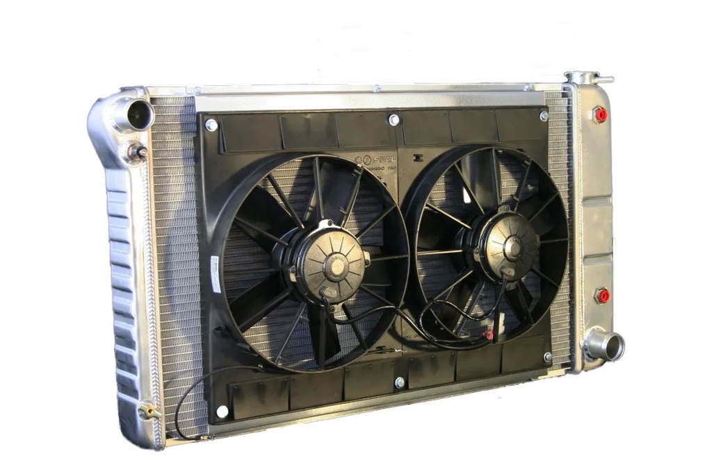 [DEW32-4139003A] Dewitts Radiator - Radiator W/Fans Chevelle 68-72 Auto Trans Raw