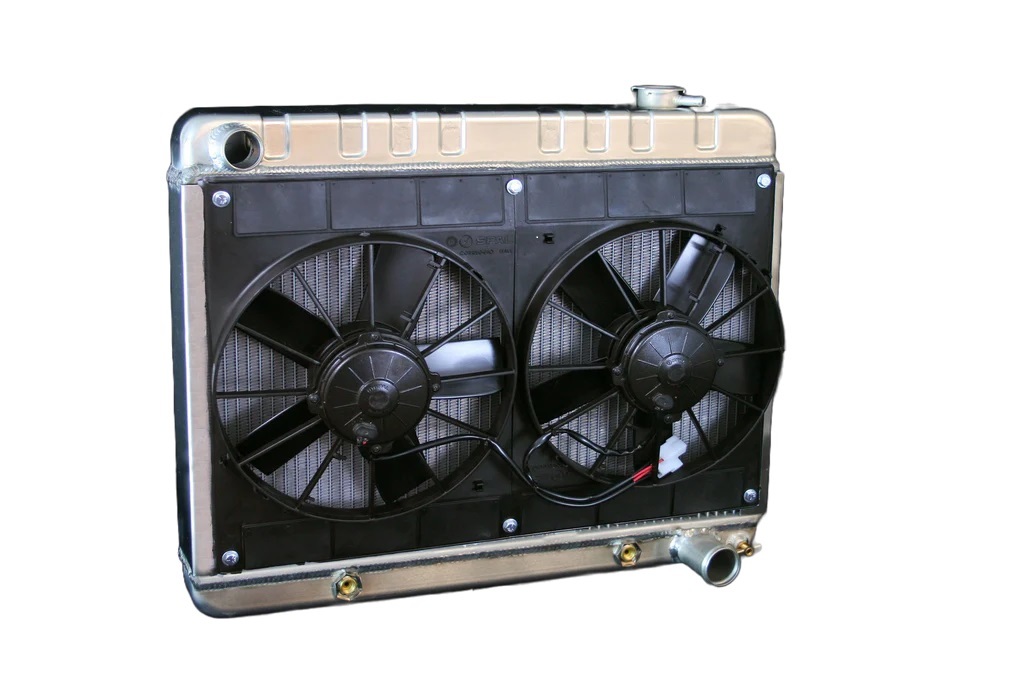 [DEW32-4139010A] Dewitts Radiator - Radiator W/Fans Nova 62-67 Auto Trans Raw