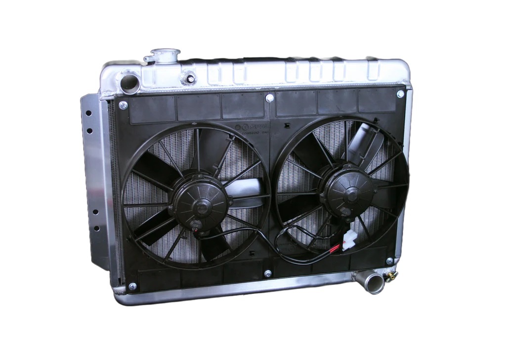 [DEW32-4139015M] Dewitts Radiator - Radiator W/Fans Impala 59-64 Manual Trans Raw