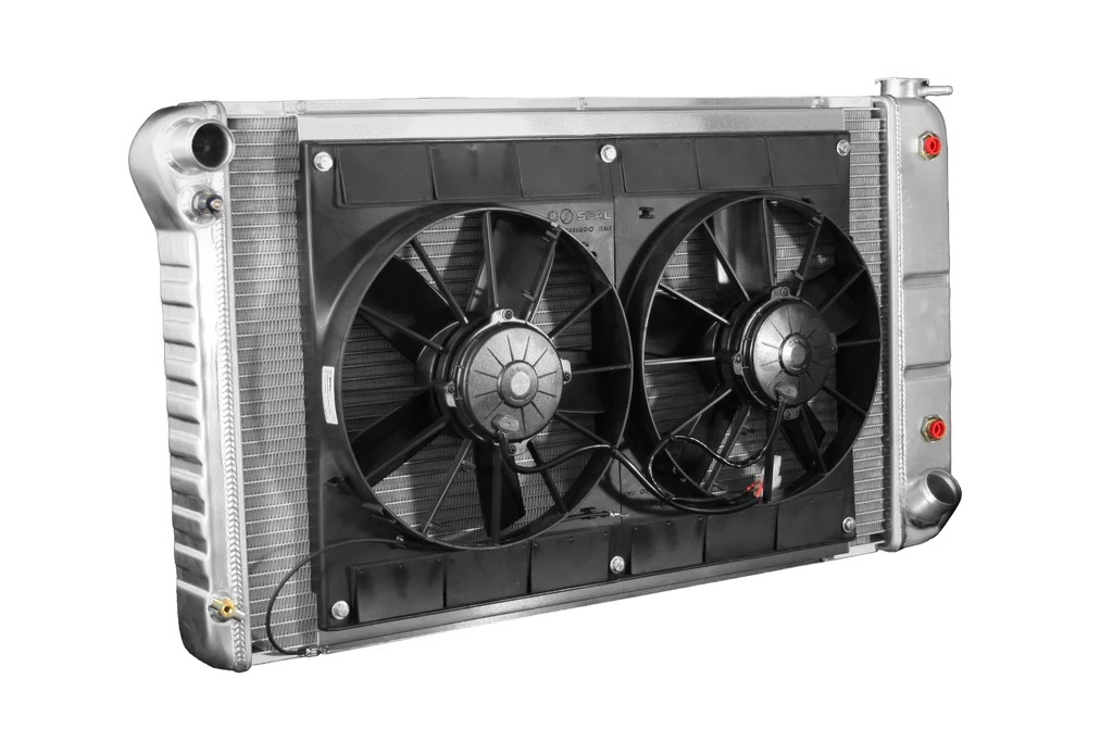 [DEW32-4139018A] Dewitts Radiator - Radiator W/Fans C-10 Trk 67-72 Auto Trans Raw