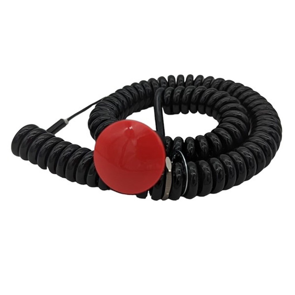 [DRR3109-1RED] Drag Race Solutions - Transbrake Mushroom Button W/Cord - Red