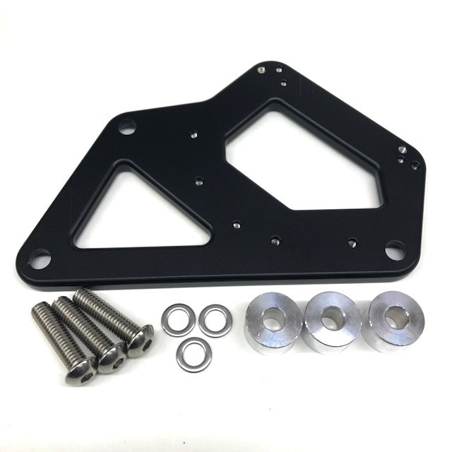 Drag Race Solutions - Cylinder Head Coil Mount Bracket - BBC Black