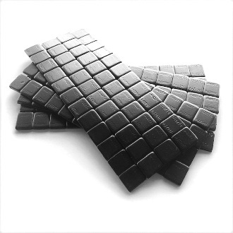 [DRR7016-250B] Drag Race Solutions - Wheel Weights - Steel - Tape Stick On - Black