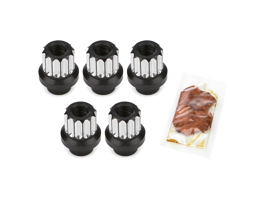 Drag Race Solutions - Billet Aluminum 12pt Lug Nuts 12mm 5pk