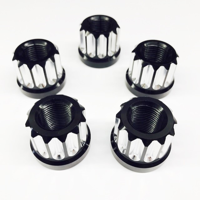 [DRR7505-625M] Drag Race Solutions - Billet Aluminum 12pt Lug Nuts 5/8 5pk