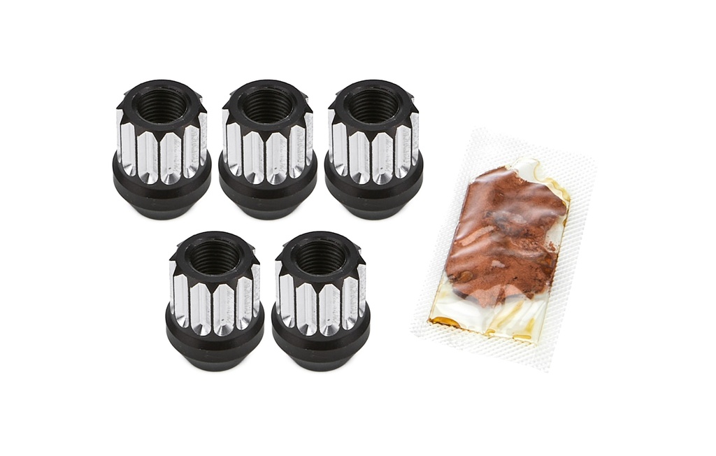 [DRR7605-500M] Drag Race Solutions - Billet Aluminum 12pt Lug Nuts 1/2 5pk