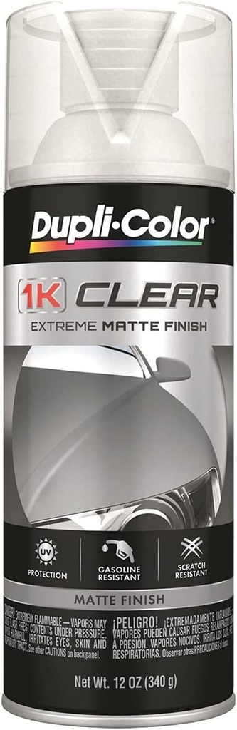 [SHE1KCM] Dupli-Color/Krylon - 1K Extreme Clear Coat Matte Finish 12Oz Can