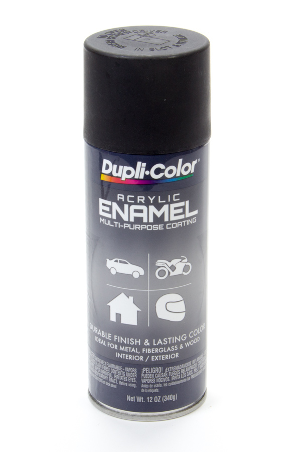 [SHEDA1605] Dupli-Color/Krylon - Flat Black Enamel Paint 12oz