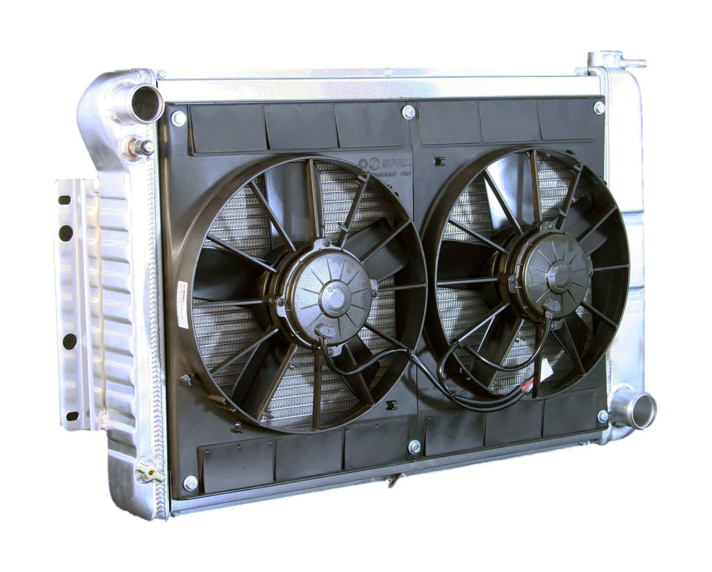 [DEW32-4139022M] Dewitts Radiator - Radiator W/Fans Camaro 67-69 Bbc Man Trans Raw