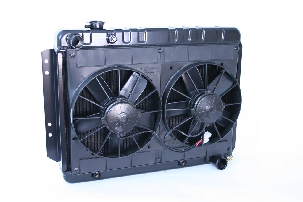 [DEW32-4239016A] Dewitts Radiator - Radiator W/Fans Impala 65-70 Auto Trans Black