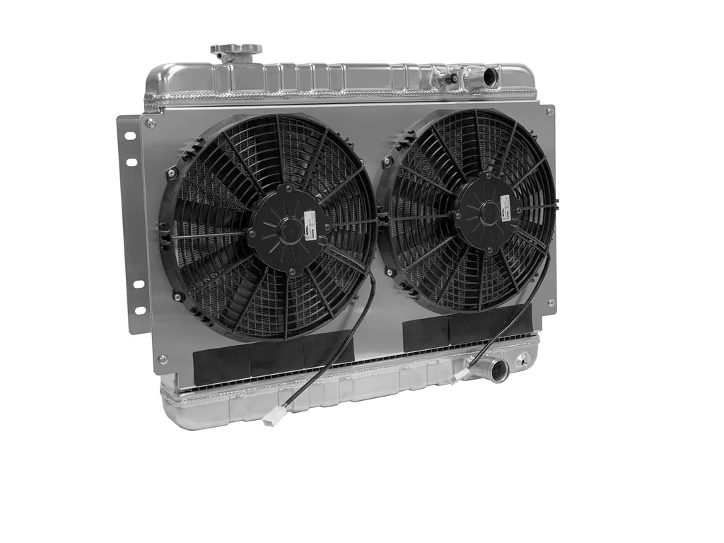 [DEW32-6139002M] Dewitts Radiator - Radiator W/Fans Chevelle 64-67 LS Man Trans Raw