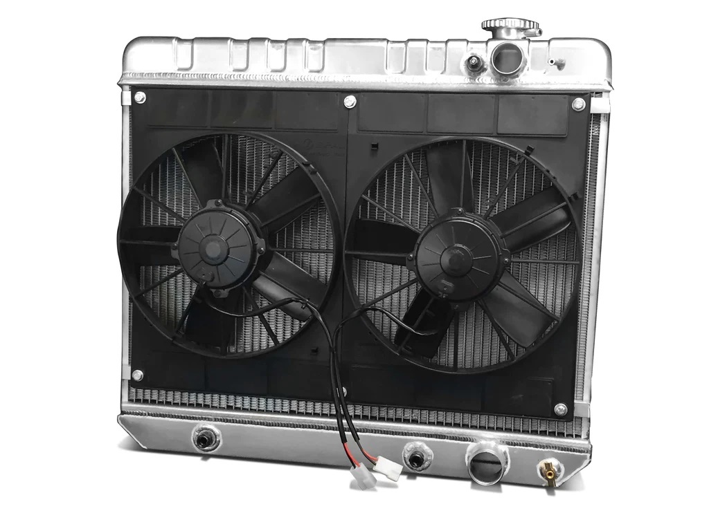 [DEW32-6139017A] Dewitts Radiator - Radiator W/Fans C-10 Trk LS 63-66 Auto Trans Raw