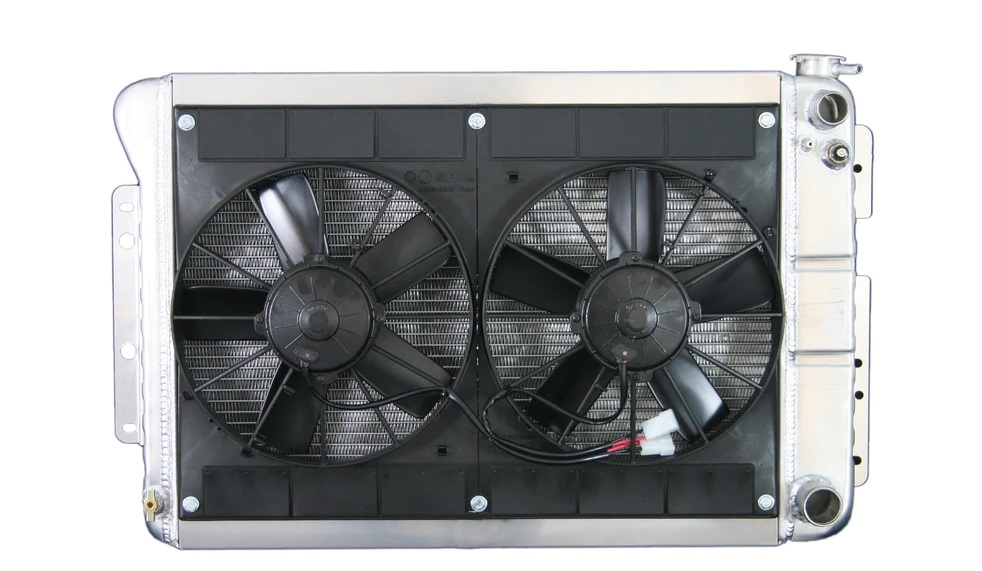 [DEW32-6139022M] Dewitts Radiator - Radiator W/Fans Camaro 67-69 Ls Man Trans Raw