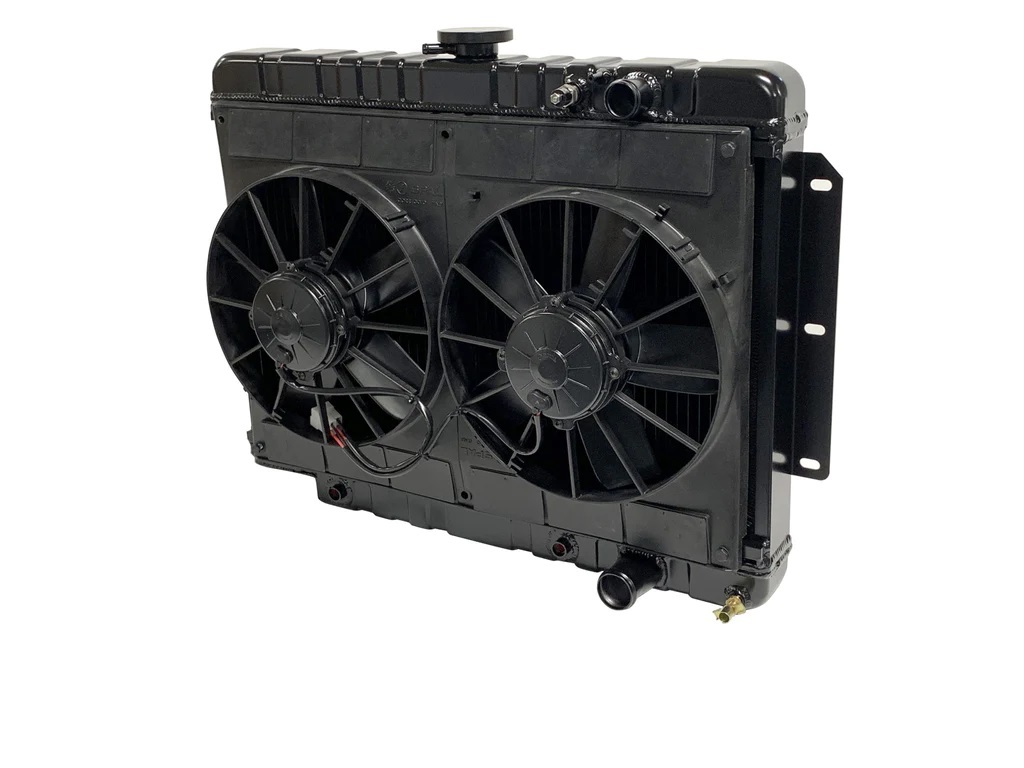 [DEW32-6239014A] Dewitts Radiator - Radiator W/Fans Impala LS 59-64 Auto Trans Blk