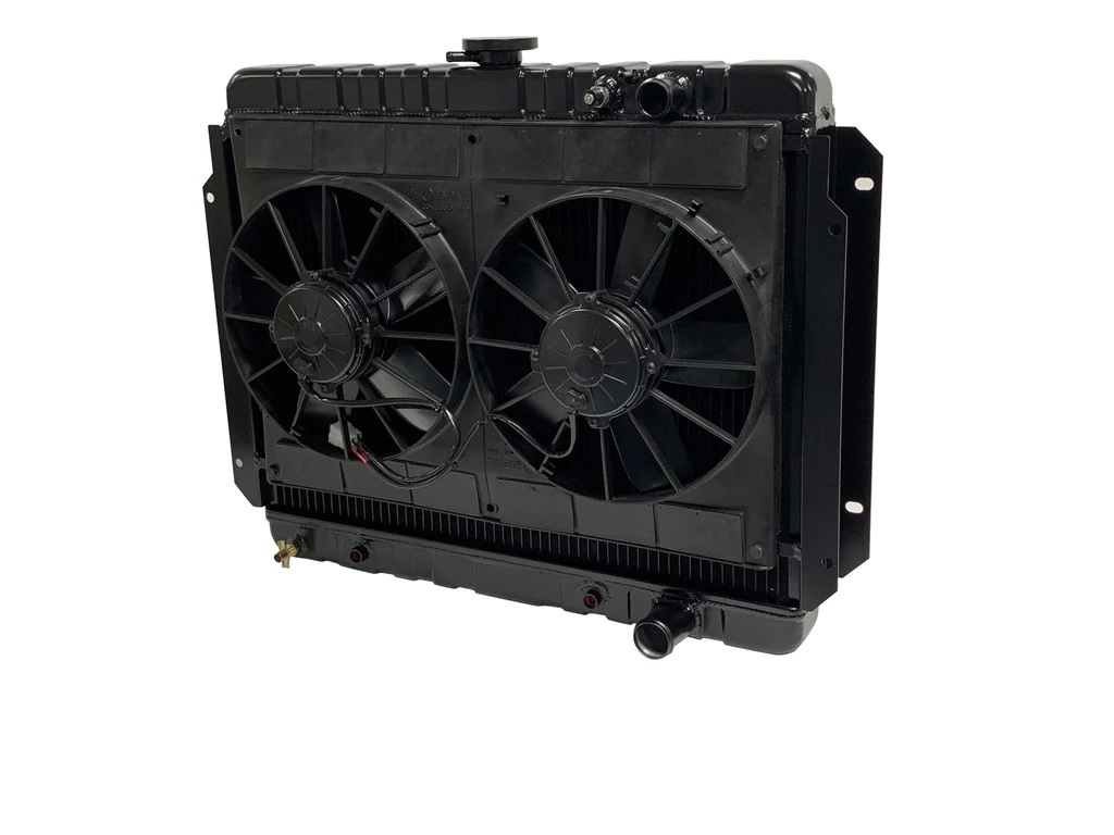 [DEW32-6239016A] Dewitts Radiator - Radiator W/Fans Impala LS 65-70 Auto Trans Blk