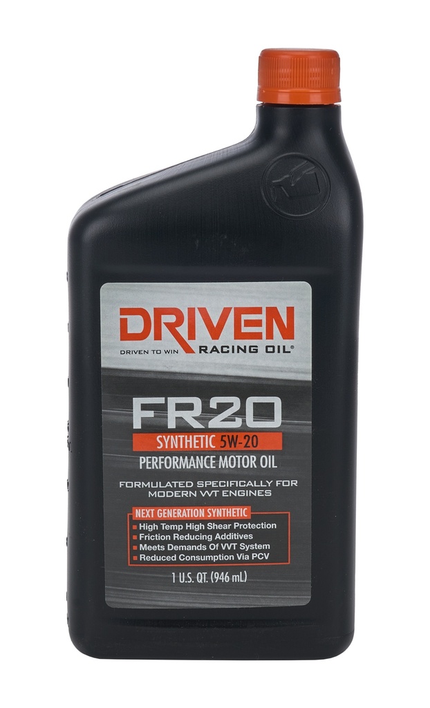 [JGP03006] Driven Racing Oil - FR20 5w20 Synthetic Oil 1 Qt Bottle