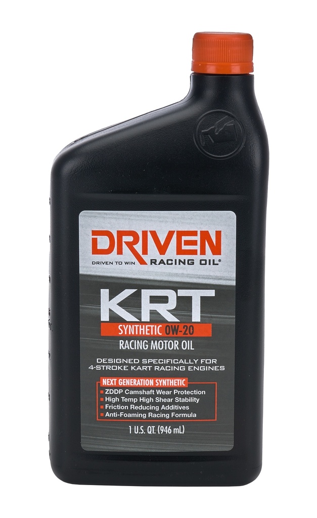 [JGP03406] Driven Racing Oil - KRT 0w20 Karting Oil 4 Stroke 1 Qt Bottle