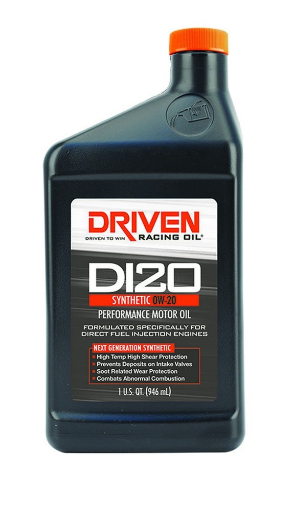 [JGP18206] Driven Racing Oil - DI20 0W20 Synthetic Oil 1 Quart