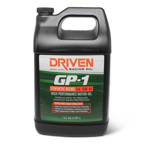 [JGP19408] Driven Racing Oil - GP-1 10w40 Synthetic Blend Oil 1 Gallon